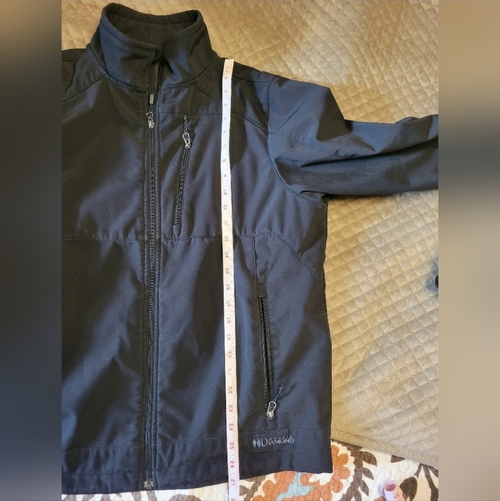 Black Diamond Men’s Jacket medium fleece lined softshell warm black‎ - Picture 10 of 11
